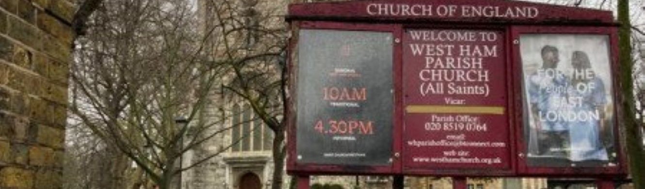 Church notice board