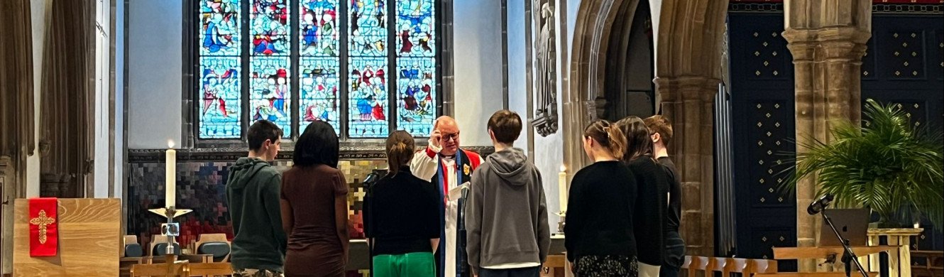 young leaders service in the Cathedral 