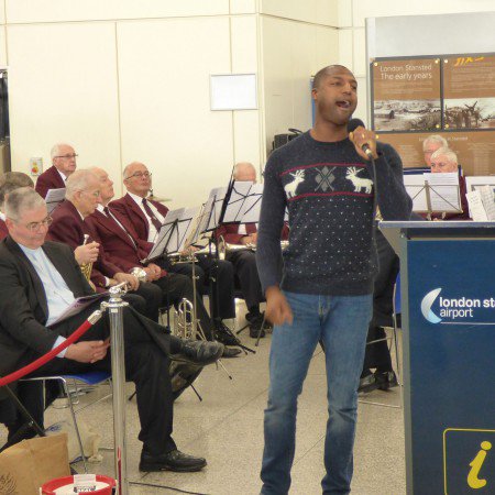 Singing at Stansted Airport