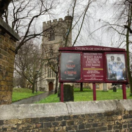 Church notice board