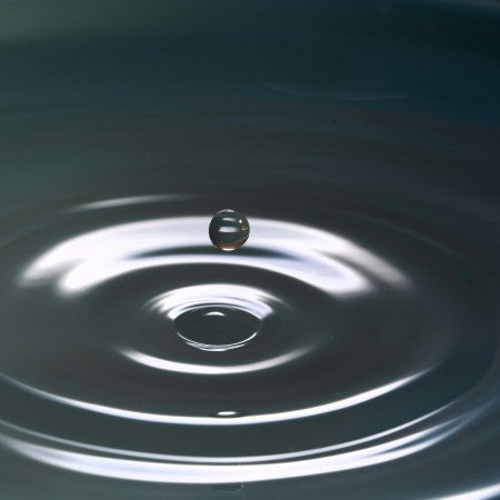 drop of water in suspension