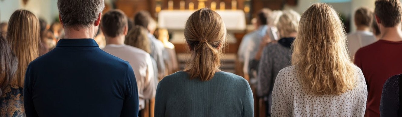 People in a church