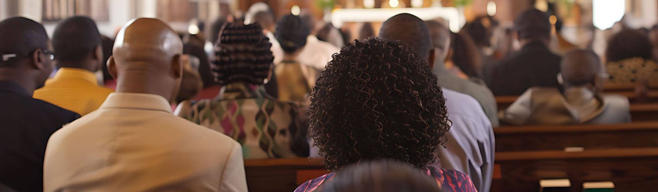 People in a church