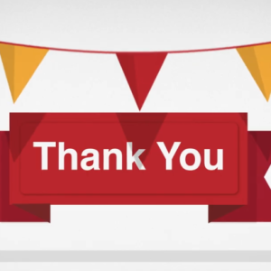 Thank you screenshot