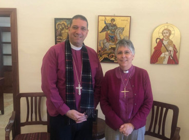 Bishop Guli with Archbishop Hosam