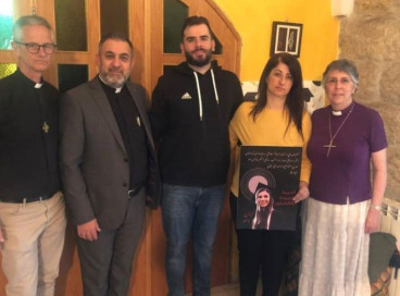 Bishop Guli prays for Layan Nasir