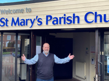 Don outside St Marys