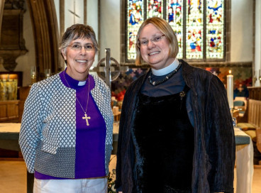 Bishop Guli with the Rev Canon Dr Jessica Martin