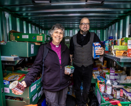 Bishop Guli, food bank